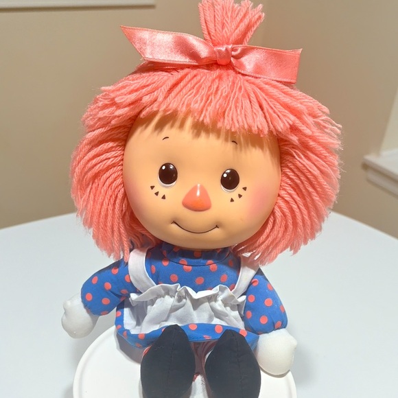 MacMillan Childrens Other - Raggedy Ann with Ribbon 1991 Vintage Plush Rag Doll Macmillan Childrens Toy